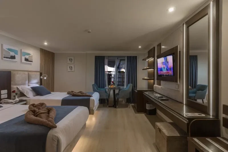 Royal Beau Rivage Cruise comfortable triple bedroom onboard